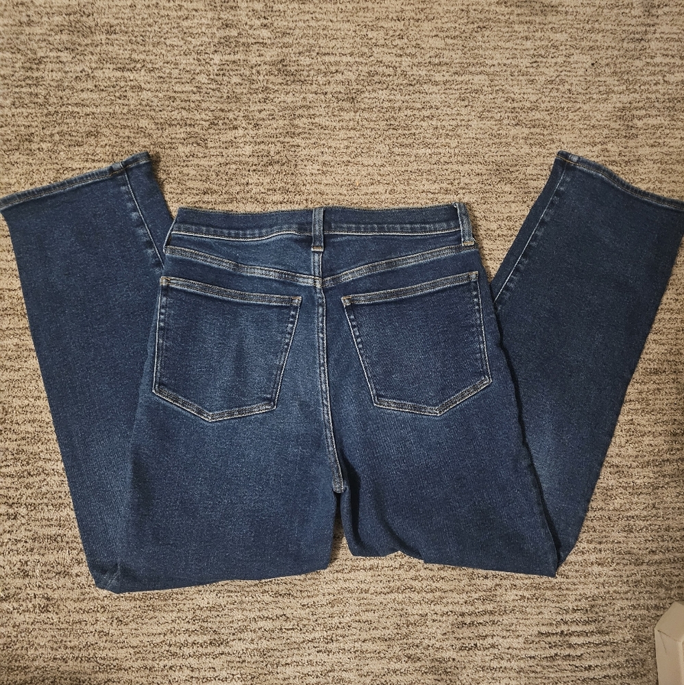J. Crew Stovepipe Dark Blue Straight Leg Women's Jeans